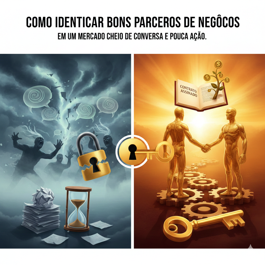 Como Identificar Bons Parceiros de Negócios em um Mercado Cheio de Conversa e Pouca Ação No mundo empresarial, lidar com pessoas é tão importante quanto lidar com números. E, na prática, existe uma diferença enorme entre o que alguém diz e o que realmente faz. Por isso, uma das habilidades mais valiosas para qualquer empreendedor é saber ler pessoas. Essa capacidade define se você vai prosperar com alianças sólidas ou perder tempo com promessas vazias.